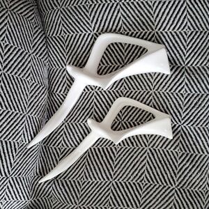 VTG Pair of Midcentury Modernist Glazed Ceramic Seagull Sculptures